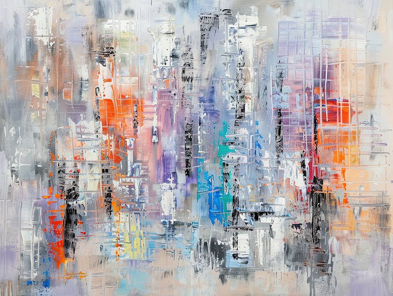 Modern abstract design van Abstract Schilderij