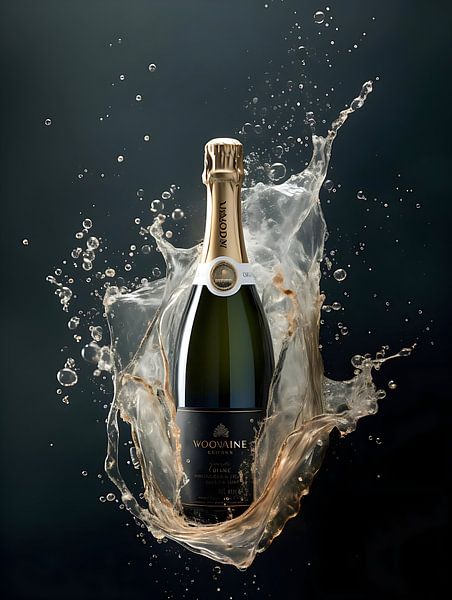 Bottle of champagne by PixelPrestige