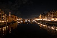 The Arno at night | a trip through Italy