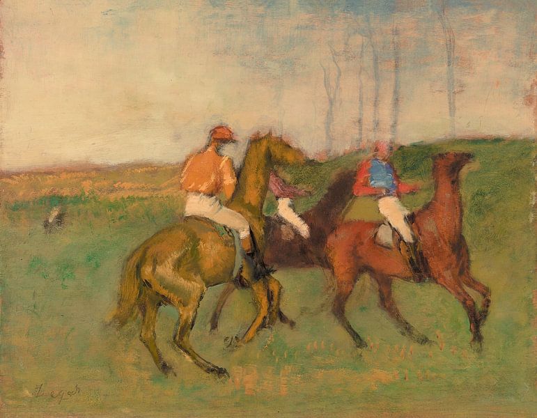 Jockeys and Race Horses, Edgar Degas by Masterful Masters