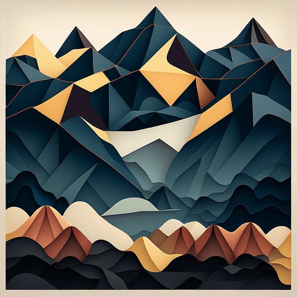 Géométrie de la montagne par Vythryd Arts
