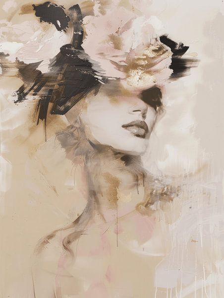 Porträt in Pastellfarben mit romantischem Look von Carla Van Iersel