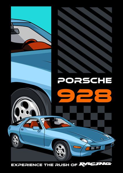 Porsche 928 Car by Adam Khabibi
