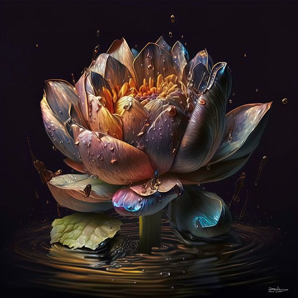 flowers with water by Gelissen Artworks