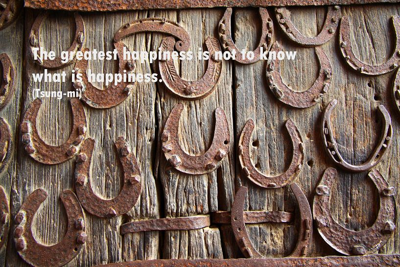 The greatest happiness is not to know.... by Cora Unk