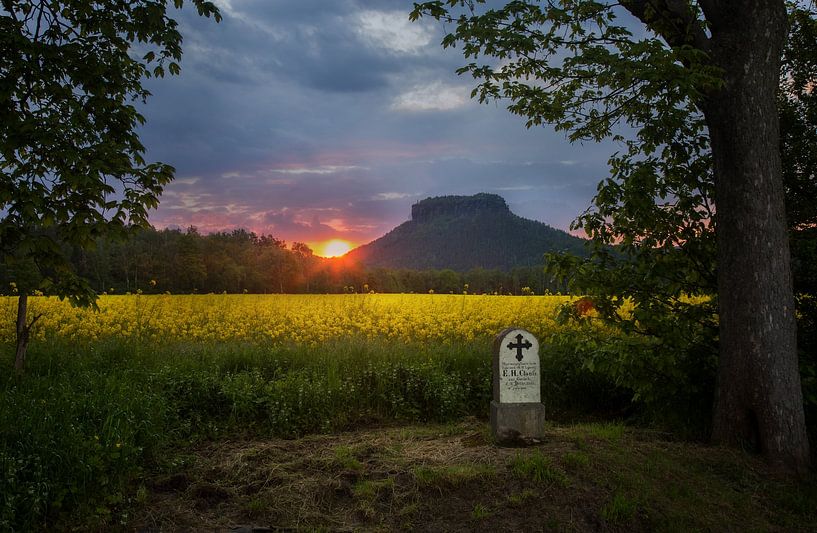 Sonnenuntergang in Gohrisch von Sergej Nickel