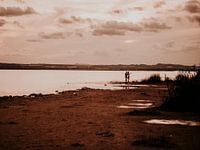 love couple selfie time one the beach