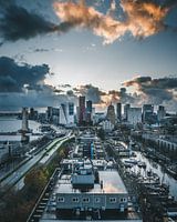 Skyline Rotterdam avec ses bâtiments emblématiques