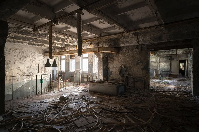 Dark Abandoned Hallway. by Roman Robroek - Photos of Abandoned Buildings