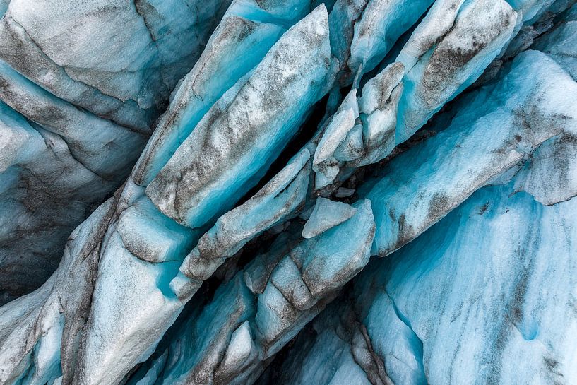 Breiðárlón-Gletscher von oben von Nick van der Windt