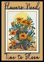 Bloemen hebben tijd nodig om te bloeien