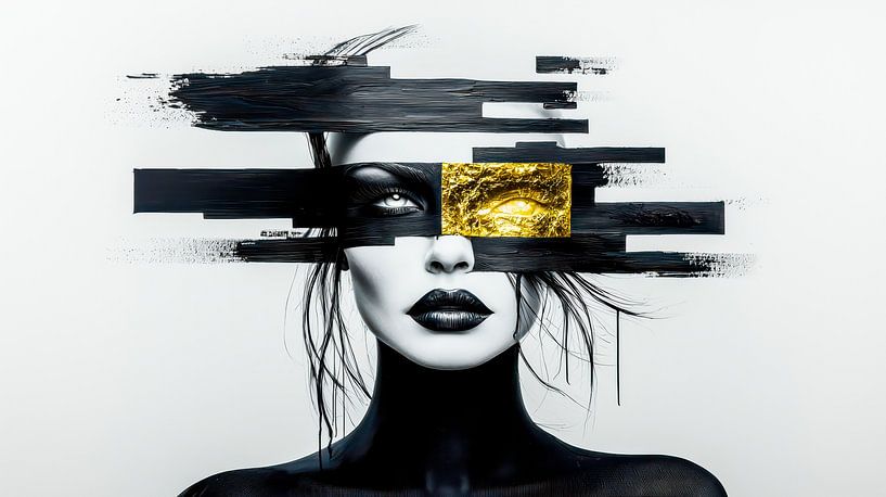 Goldenes Auge – Der Blick hinter der Dunkelheit von Klaus Tesching - Art-AI