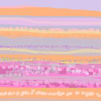 Geometric landscape with rectangles and circles 1