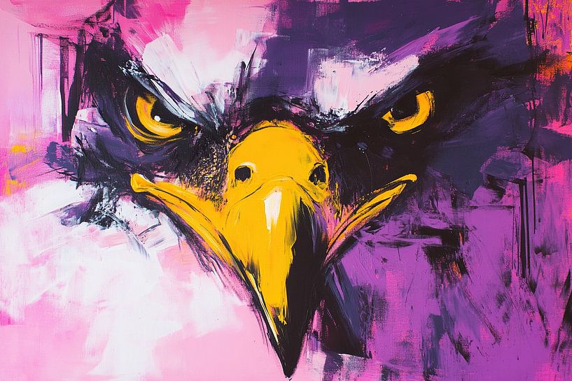 Wachsame Wachsamkeit in Rosa von Wunderbare Kunst