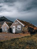 Grass houses in the west of Iceland
