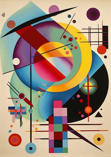 Geometrische abstrakte Kreise und Linien von Jan Bechtum