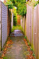 Ruelle délabrée nécessitant des travaux d'entretien