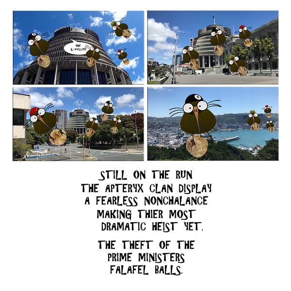 Der Apteryx-Clan und die Falafelbällchen des Premierministers. von Grüntyers .