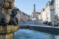 Fontaine d'Hercule Maximilianstrasse Augsbourg