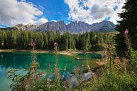 Lake Carezza and Latemar