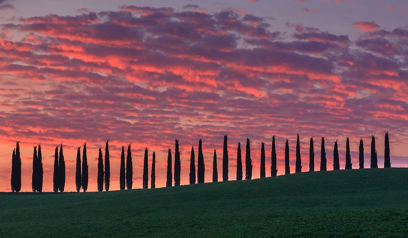 Sunrise at Agriturismo Poggio Covili, Tuscany, Italy by Henk Meijer Photography