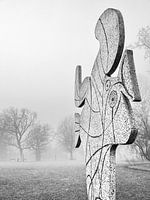 Figure découpée ou L'oiseau sculpture de Pablo Picasso dans le Vondelpark, Amsterdam