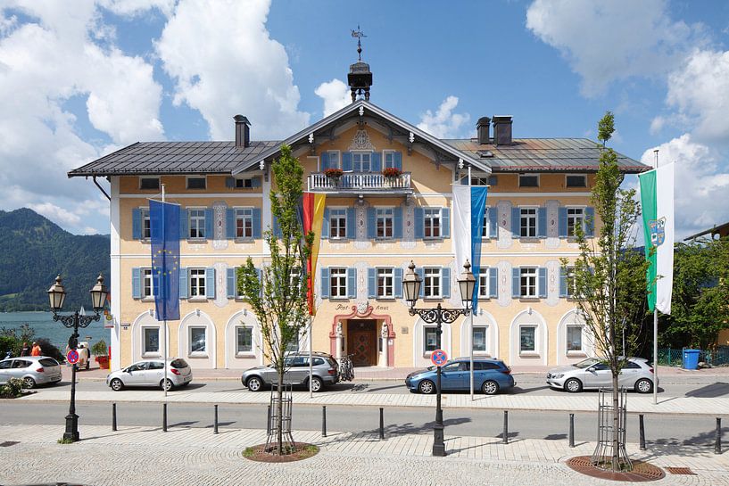 Rathaus, Tegernsee, Oberbayern, Bayern, Deutschland, Europa von Torsten Krüger