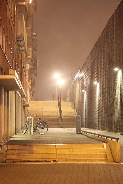 Noordereiland Rotterdam by Night van Eric ijdo