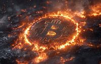 Bitcoin in Flammen