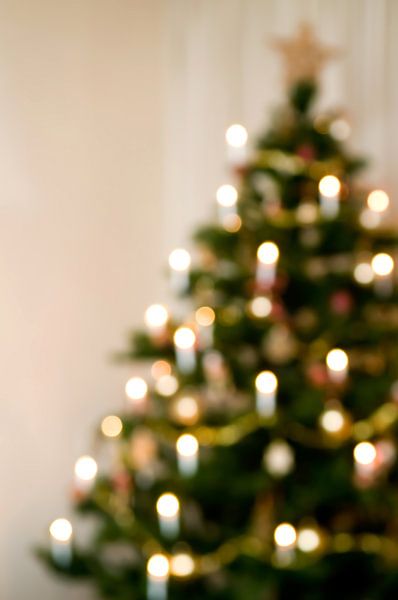 Soft Focus Christmas Tree - colorful and atmospheric image of a Christmas tree with lights by Marcel Mooij