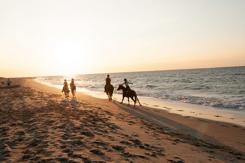 Reiter am Strand von Jos Zwaan