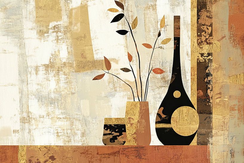 Vases Beige | Vases Silencieux Art par Zen et Plus