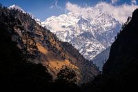 Vue dans les montagnes de l'Himalaya Népal