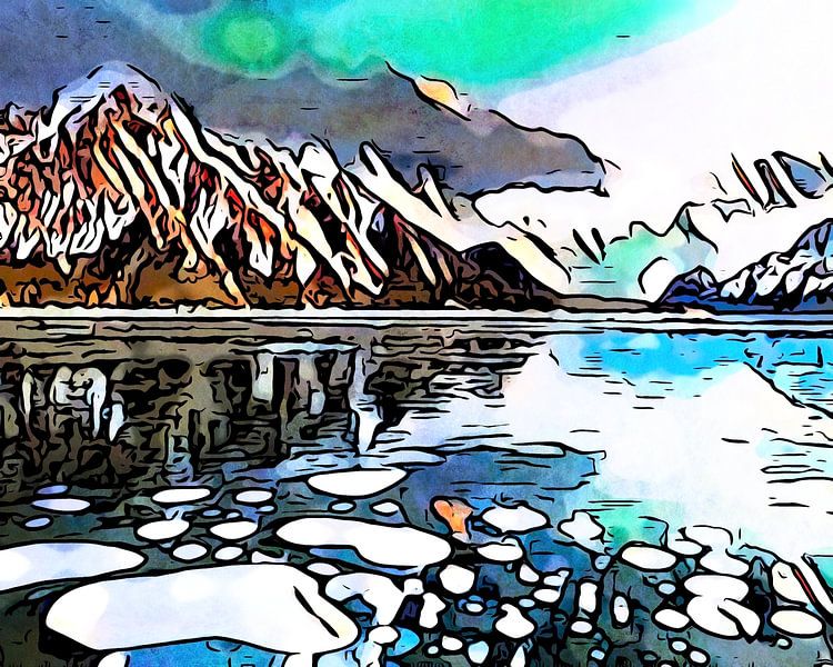 Winter in den Bergen von zam art