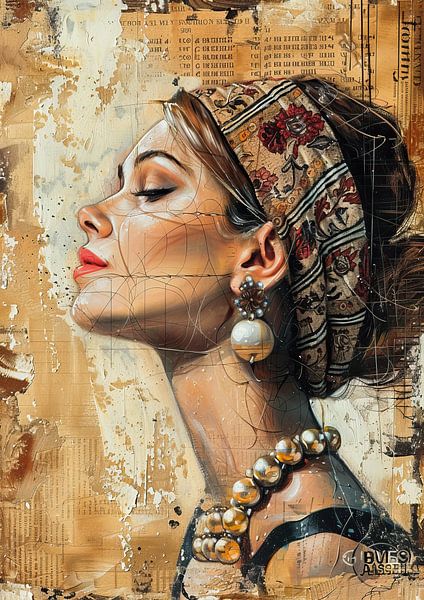 Women's portrait | Beauty in Silence by Abstract Painting