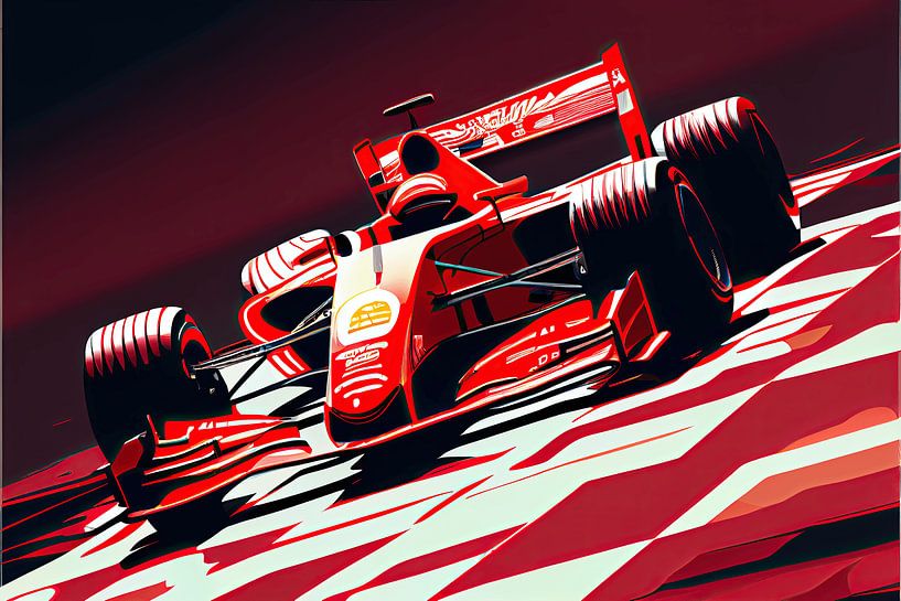 Formel 1 - Vektor Kunst Rennwagen von Tim Kunst en Fotografie