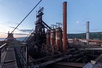 Stille Stadt aus Stahl