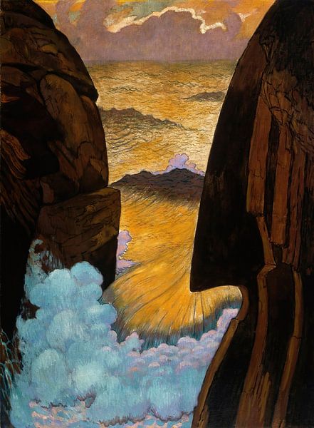 Georges Lacombe-Vorhor, the green wave by finemasterpiece