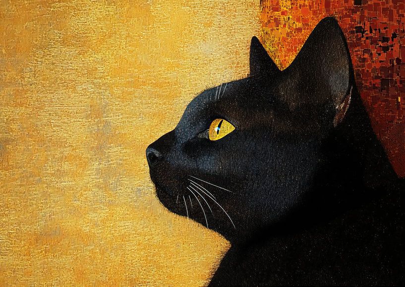 Chat noir par Collection Moderne