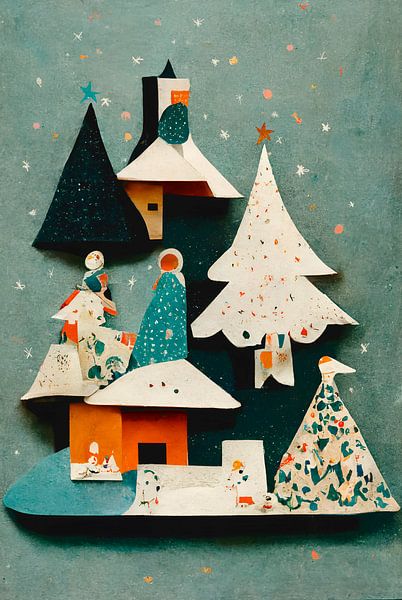 Paper Cut Pine Trees by Treechild