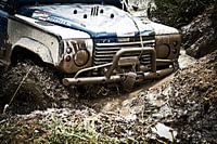 Defender in the mud