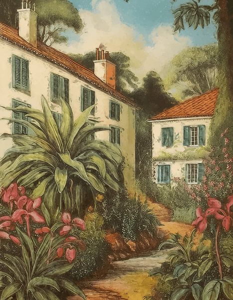 Tropical garden by Lens Design Studio