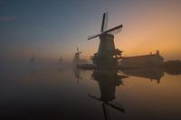 Zaanse Schans in the fog