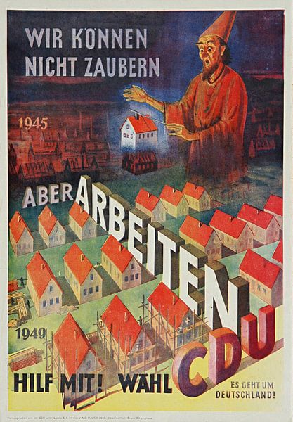 CDU election poster 1945 by insideportugal