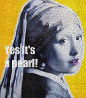 Yes, it's a pearl! Girl with a Pearl Earring