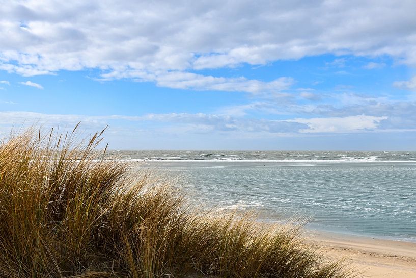 Blick über die Nordsee an der Küste von Zeeland von Veelzijdig Zeeland