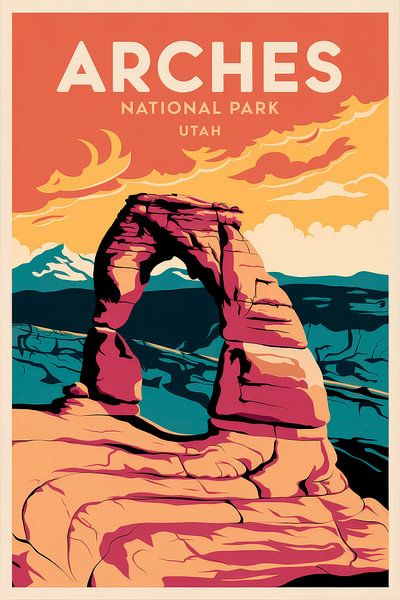 Parc national des Arches, Utah par Poster Art Shop