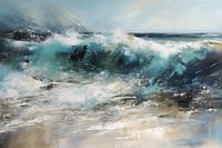 Sea Painting | Blue Painting | Abstract