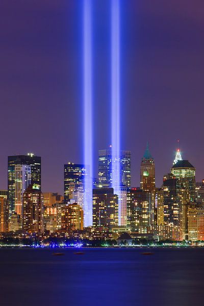 Hommage en lumière durant le 11 septembre à New York par Henk Meijer Photography
