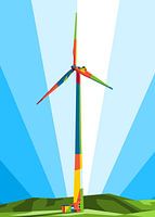 The Windmill in WPAP Illustration
